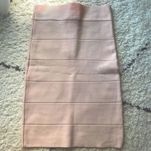 Light Pink Bebe Bandage Skirt -Size Small- fits like an extra small- Used